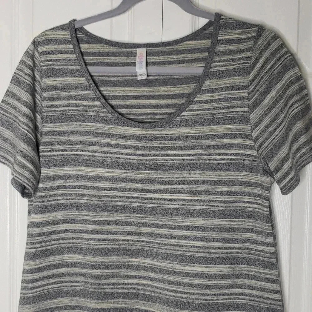 LuLaRoe | Tee | Size L | Tan and Black - Picture 2 of 5